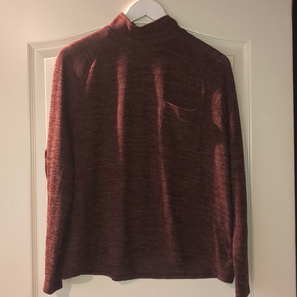 Deep Purple Mock Turtleneck Sweater